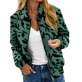 thumbnail image 1 of iHPH7 Lightweight Jacket Women's Fashion Collared Jacket Women Workout Jackets for Woman Zip Up Jackets for Women Womens Jacket Fall Outfits Green S, 1 of 4