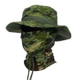 thumbnail image 1 of iHPH7 Men's Uv Protection Fishing Hat Wide Brim Sun Cap with Removable Face Mask Neck Flap for Hiking Tactical and Safari L One Size, 1 of 6