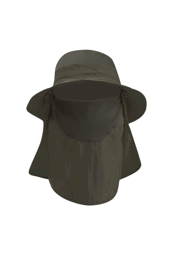Mens Bucket Hats for Sun Protection Outdoor Hat Mens Wide Brim Sun Hat Sun Hats for Men Hiking Hats for Men, Army Green One Size