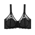 thumbnail image 1 of iHPH7 Minimizer Bras for Women Lifting Full Coverage Underwire Lace Bras Plus Size Unlined Breathable Bra for Large Bust Black 36D, 1 of 9