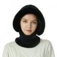 thumbnail image 1 of iHPH7 Neck Warmer Gorros De Frio Para Mujeres Scarves for Women Hooded Scarf for Women Winter Accessories for Women Hat and Scarf Set for Women One Piece Cold Scarf Hats Black One Size, 1 of 4