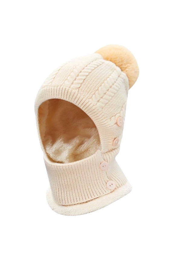 Neck Warmer Hat with Scarf Attached Winter Accessories for Women Hat and Scarf Set for Women Gorros De Frio Para Mujeres Scarves for Women One Piece Cold Scarf Hats Beige A