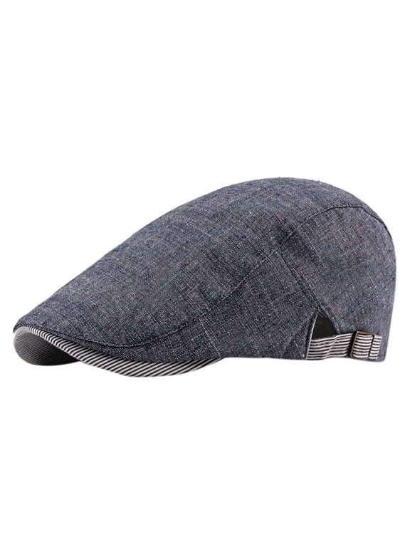 Newsboy Cap for Men Driving Cap Vintage Hats for Women Paperboy Hat Driving Hats for Men, Navy One Size