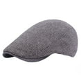 thumbnail image 1 of iHPH7 Newsboy Cap for Men Flat Cap Scally Cap for Men Cabbie Hats for Men Paperboy Hat, Gray One Size, 1 of 1