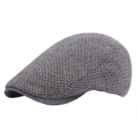 iHPH7 Newsboy Cap for Men Flat Cap Scally Cap for Men Cabbie Hats for Men Paperboy Hat, Gray One Size