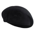 thumbnail image 1 of iHPH7 Newsboy Hats for Women Painter Hat Wool Cap French Hat Women Hat, Black One Size, 1 of 5