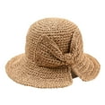 thumbnail image 1 of iHPH7 Packable Sun Hat Sun Protection Hat Straw Sun Hat Summer Hats for Women Straw Hats for Women, Khaki One Size, 1 of 2
