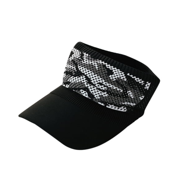 iHPH7 Packable Visor Hats for Women Golf Visor Wide Brim Visor for Women Running Visor Uv Hats for Women Sun Protection, Black One Size