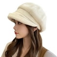 thumbnail image 1 of iHPH7 Painters Cap Wool Hat Painter Hat Painters Hat French Hat, Beige M, 1 of 7
