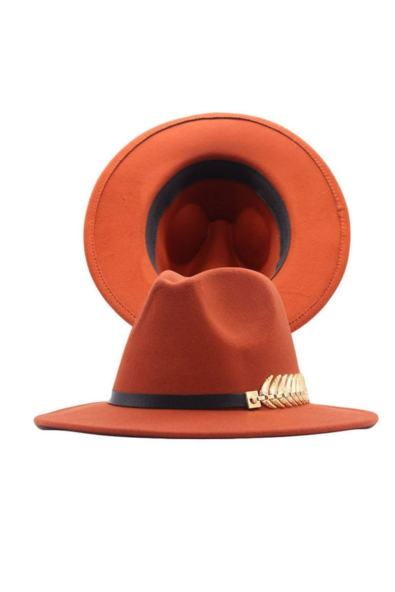 Panama Hat Men Mens Fedora Hats Packable Fedora Hats for Women Fedora Hats for Men Panama Hats, Orange One Size
