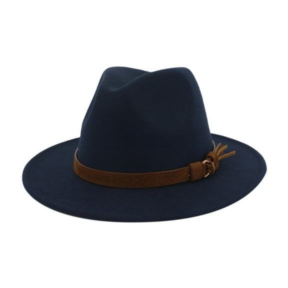 iHPH7 Panama Hats for Women Panama Fedora Hats for Men Panama Hat Panama Hat Men Packable Hat, Navy One Size