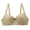 thumbnail image 1 of iHPH7 Plus Size Full Coverage Bras, Plus Size Bras for Women, Bras for Women No Underwire, Push Up Bra, Breathable Bras for Women, Beige 38D, 1 of 5