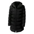 thumbnail image 1 of iHPH7 Puffer Jacket Puffy Jackets Women Warm Jackets for Women Warm Winter Coats for Women Hooded Puffer Jacket Women Overcoat for Women Casual Outerwear Black L, 1 of 2