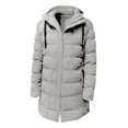 thumbnail image 1 of iHPH7 Puffer Jacket Womens Long Coat Women's Outerwear Parkas for Women's Hooded Winter Coats Winter Outfits for Women Winter Clothing for Women Gray M, 1 of 2