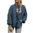 thumbnail image 1 of iHPH7 Puffer Jacket Womens Winter Jackets for Women Long Puffer Coat Women Warm Jackets for Women Parkas for Women's Hooded Winter Coats Winter Parka for Women Blue XXL, 1 of 7