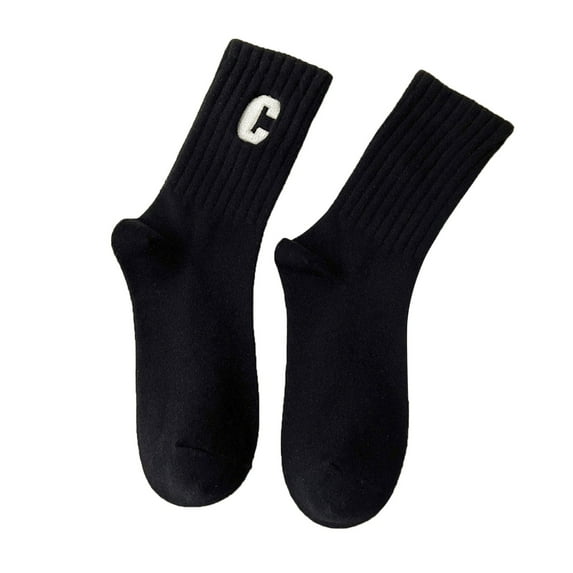 iHPH7 Running Socks Women's Crew Socks Mid Crew Socks Mid Socks Women Crew Socks Womens Crew Socks Breathable Socks Women Black One Size