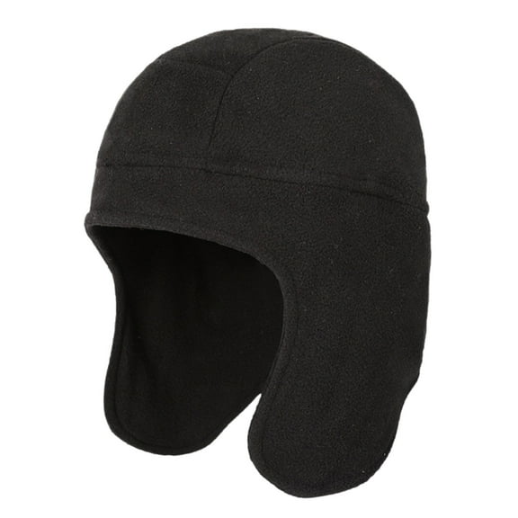 iHPH7 Russian Hat Winter Accessories for Women Ear Warmers Trapper Hat Fuzzy Hat Winter Cap Winter Hats for Women Cold Weather Black One Size