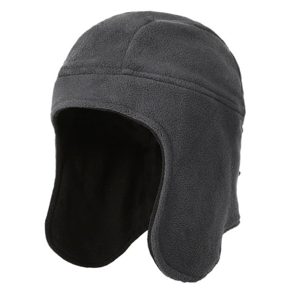 iHPH7 Russian Hat Winter Hats for Women Cold Weather Fuzzy Hat Winter Hats for Women Ear Warmers Trapper Hat Winter Cap Gray One Size