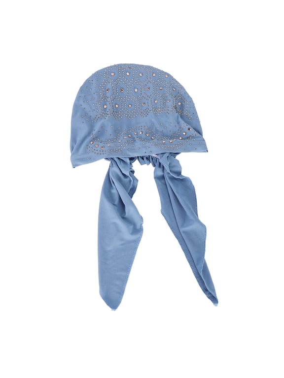 Scarf for Women Head Wrap Head Scarf Beanie for Women Turban Headbands for Women Turbans for Women with Cancer, Sky Blue One Size