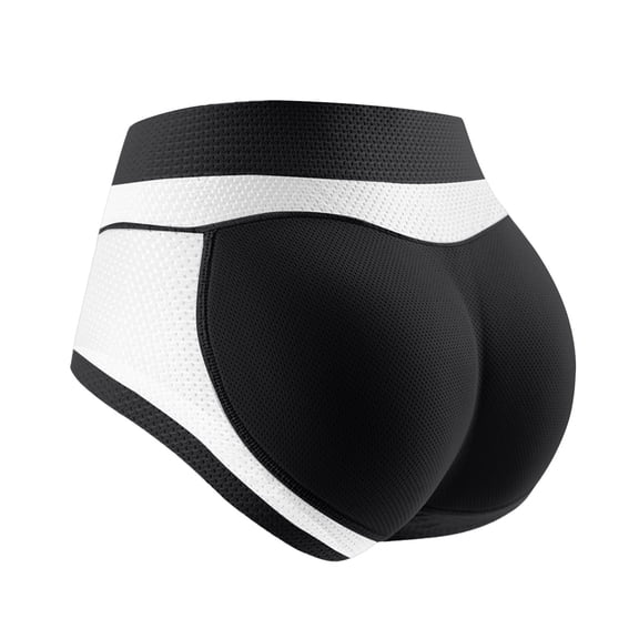 iHPH7 Seamless Underwear for Women, Butt Padded Underwear for Women, Butt Enhancer Underwear Women, No Show Panties for Women, Butt Lifting Panties, Black 2 S