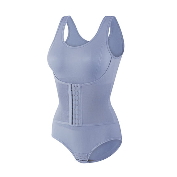 iHPH7 Shapewear Bodysuits for Women, Bodysuits for Women Tummy Control, Compression Bodysuit Women, Shapewear for Women, Light Blue XXL
