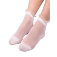 thumbnail image 1 of iHPH7 Sheer Socks Women Lace Socks Mesh Socks for Women See Through Socks Women Ankle Socks Nylon Socks for Women Comfortable Socks for Women White One Size, 1 of 3