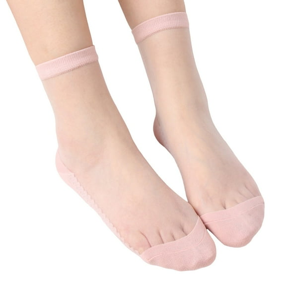 iHPH7 Sheer Socks Women Socks for Women Ankle Mesh Socks for Women See Through Socks Casual Socks for Women Thin Socks Ankle Socks for Women Pink One Size