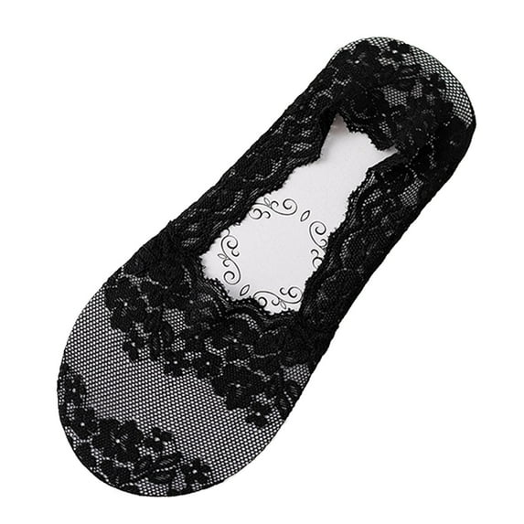 iHPH7 Short Socks for Women Sheer Socks Women Socks for Flats Ladies Socks Mesh Socks See Through Socks No Show Socks Womens Black One Size