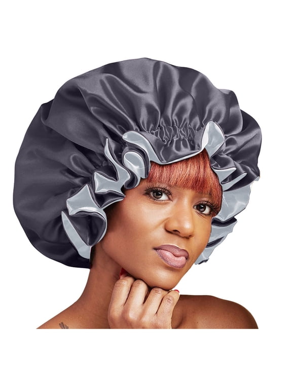 Silk Bonnet, Bonnet for Sleeping, Satin Bonnet for Sleeping, Hair Bonnet for Sleeping, Sleep Bonnets for Women, Black One Size