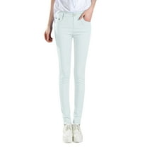 iHPH7 Skinny Jeans for Women, Jeggings for Women, Stretchy Jeans for Women, Slim Fit Jeans, Tummy Control Jeans for Women, White L