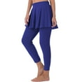 thumbnail image 1 of iHPH7 Skirted Leggings with Skirt Workout Leggings for Women Tummy Control Leggings for Women Skirted Leggings for Women Skirt Leggings for Women Skirt with Leggings Blue XXL, 1 of 9