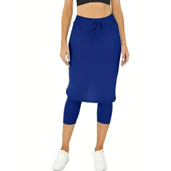 iHPH7 Skirted Leggings for Women Skirted Leggings for Women Tennis Skirts for Women Tennis Skirt with Leggings Skirt with Leggings Yoga Pants Women Yoga Leggings for Women Navy L