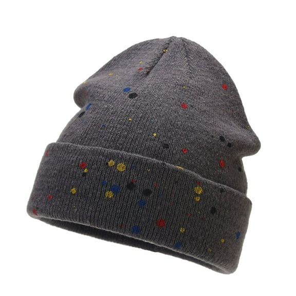 iHPH7 Skull Beanie Knit Cap Winter Caps for Men Winter Beanies for Men Winter Accessories for Women Knit Hat Dark Gray One Size