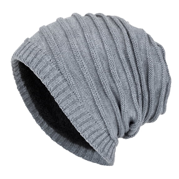 iHPH7 Skull Beanie Slouchy Beanie Womens Caps and Hats Winter Accessories for Women Winter Beanies for Men Knit Beanie Warm Hats for Women Gray One Size