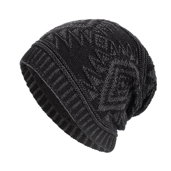 iHPH7 Skull Cap Beanie Winter Beanies for Men Winter Hats for Men Slouchy Beanie Skull Cap for Winter Beanie Knit Cap Black One Size