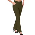 thumbnail image 1 of iHPH7 Slacks for Women Womens Fall Pants Office Pants for Women Harem Pants Women Straight Leg Trousers for Women Casual Trousers for Women Straight Leg Pants Women Green XL, 1 of 6