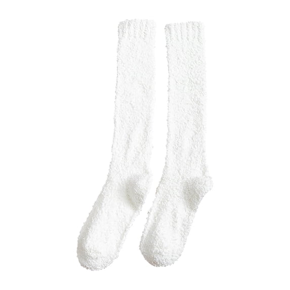 iHPH7 Slipper Socks Sleep Socks Long Socks for Women Lounge Socks Winter Accessories for Women Warm Fuzzy Socks Comfortable Socks for Women White One Size