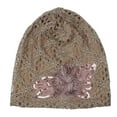 thumbnail image 1 of iHPH7 Slouchy Beanie Cotton Slouchy Beanie Cancer Headwear for Women Chemo Cotton Cap Y2k Beanie Slouchy Beanie Hat Slouchy Cap Brown One Size, 1 of 2