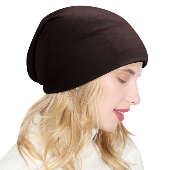 iHPH7 Slouchy Beanie Hats for Men Winter Hats for Women Slouchy Cap Y2k Beanie Skull Cap Beanie Winter Caps for Women Coffee One Size