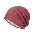 thumbnail image 1 of iHPH7 Slouchy Beanie Knit Cap Slouchy Cap Slouchy Knit Hats Winter Accessories for Women Skull Cap for Winter Womens Winter Hat Red One Size, 1 of 3