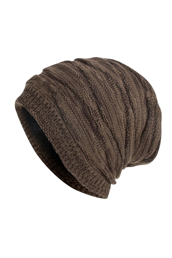 Slouchy Beanie Knit Hat Knit Cap Womens Winter Hat Slouch Beanie Skull Cap Knitted Hat Khaki One Size