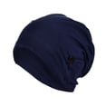 thumbnail image 1 of iHPH7 Slouchy Beanie Skull Cap Winter Accessories for Women Winter Warm Hats Beanie for Men Cotton Beanie Cotton Cap Navy One Size, 1 of 2