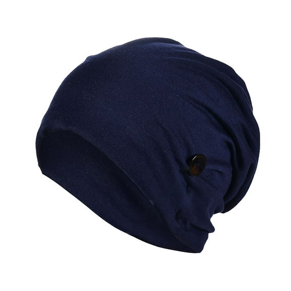 iHPH7 Slouchy Beanie Skull Cap Winter Accessories for Women Winter Warm Hats Beanie for Men Cotton Beanie Cotton Cap Navy One Size