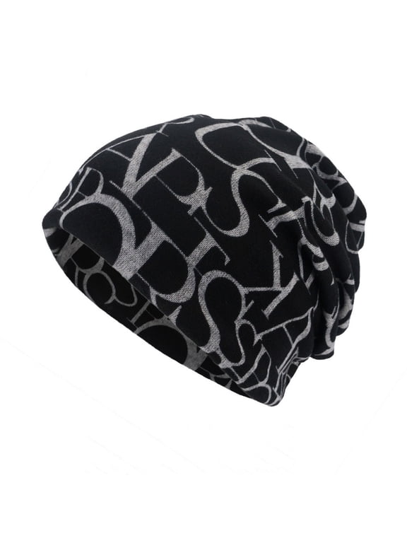 Slouchy Beanie Slouch Beanie Skull Cap Beanie Y2k Beanie Womens Winter Hat Winter Hats for Men Winter Hats for Women Black M