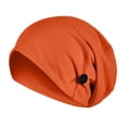 thumbnail image 1 of iHPH7 Slouchy Beanie Slouchy Beanie Hat Chemo Headwear for Women Beanie Hats for Men Cotton Cap Cotton Slouchy Beanie Winter Hats for Women Orange One Size, 1 of 2