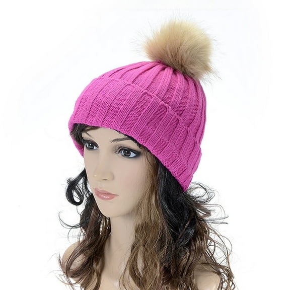 iHPH7 Slouchy Beanie Watch Cap Mens Beanies for Winter Beanie Hat Winter Hats for Men Beanie Hats for Women Knitted Beanie Hot Pink One Size