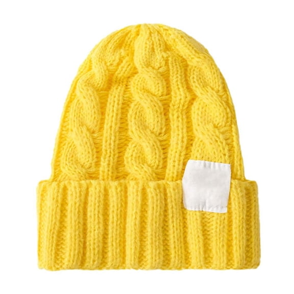 iHPH7 Slouchy Beanie Womens Caps and Hats Skull Cap for Winter Warm Hat Mens Hats Knit Hat Winter Caps for Men Yellow One Size