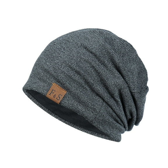 iHPH7 Slouchy Beanie for Women Knit Beanie Hat Skull Cap Beanie Slouchy Knit Hats Slouch Beanie Knitted Beanie Dark Gray One Size
