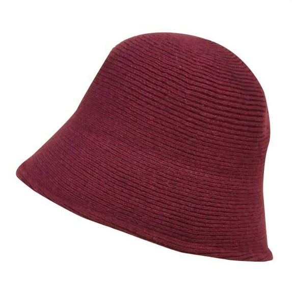 iHPH7 Summer Bucket Hats for Women Wide Brim Hats for Women Foldable Sun Hats for Women Wide Brim Bucket Hats for Women Sun Hat for Men, Wine M