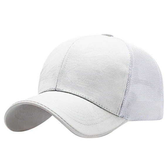 iHPH7 Summer Hat Pony Tail Baseball Cap Women Plain Trucker Hat Men's Trucker Hats Women's Sun Hats, White One Size